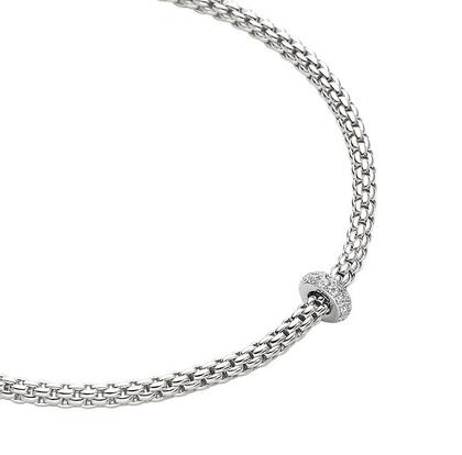 Fope Prima Collier  Weißgold – Halsschmuck Collier aus 750 Weißgold. – Ansicht 2