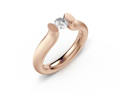 Niessing Spannring Heaven 4,0mm  Rotgold 0,30ct TW vsi – Ringe Ring mit Besatz aus 750 Rotgold.