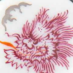 Meissen Ring "Ming-Drache Purpur" – Ringe Ring aus 925 Silber, Porzellan und und rhodiniert. – Ansicht 2