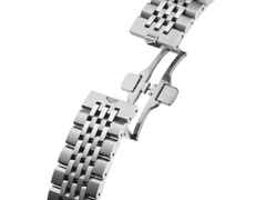 TAG Heuer Carrera Chronograph Seafarer Automatik Edelstahl 42mm beiges Zifferblatt Metallband – Herrenuhren Chronograph aus Edelstahl. Das Gehäuse ist rund und silber. Das Edelstahlarmband ist silber. Das Zifferblatt ist ein Index in beige. – Ansicht 4