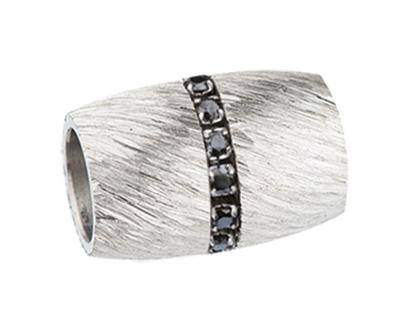Ernstes Design Edelstahlanhänger mit Zirkonia AN430.BL – Anhänger Anhänger mit Besatz aus Edelstahl.