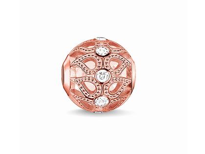 Thomas Sabo Karma K0146 Bead Tautropfen – Anhänger Anhänger mit Besatz aus 925 Silber und und vergoldet.