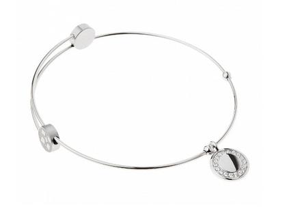 Ernstes Design A407.WH Armreif – Armschmuck Armreif aus Edelstahl.