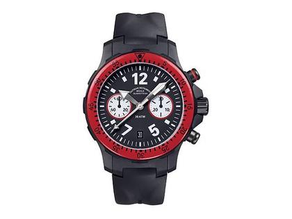 Mühle Glashütte Marinus Chronograph Fulda Challenge Limited Edition Automatik Edelstahl 44mm schwarzes Zifferblatt schwarzes Kautschukband – Herrenuhren Chronograph aus Edelstahl und Kautschuk. Das Armband ist ein Kautschuk / Kunststoff / Silikon Armband. Der Zifferblatt ist arabisch Index.