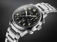 Glashütte Original Senator Chronograph Navigator Automatik Edelstahl 41mm schwarzes Zifferblatt Metallband – Herrenuhren Chronograph aus Edelstahl. Das Gehäuse ist rund und silber. Das Edelstahlarmband ist silber. Das Zifferblatt ist arabisch und schwarz. – Ansicht 5