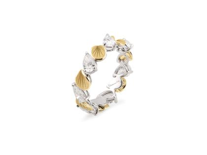 Cammilli Firenze Divina Ring White Ice und Yellow Sunrise mit Brillanten 2,10ct – Ringe Ring mit Besatz aus 750 Gelbgold, 750 Weißgold und und .