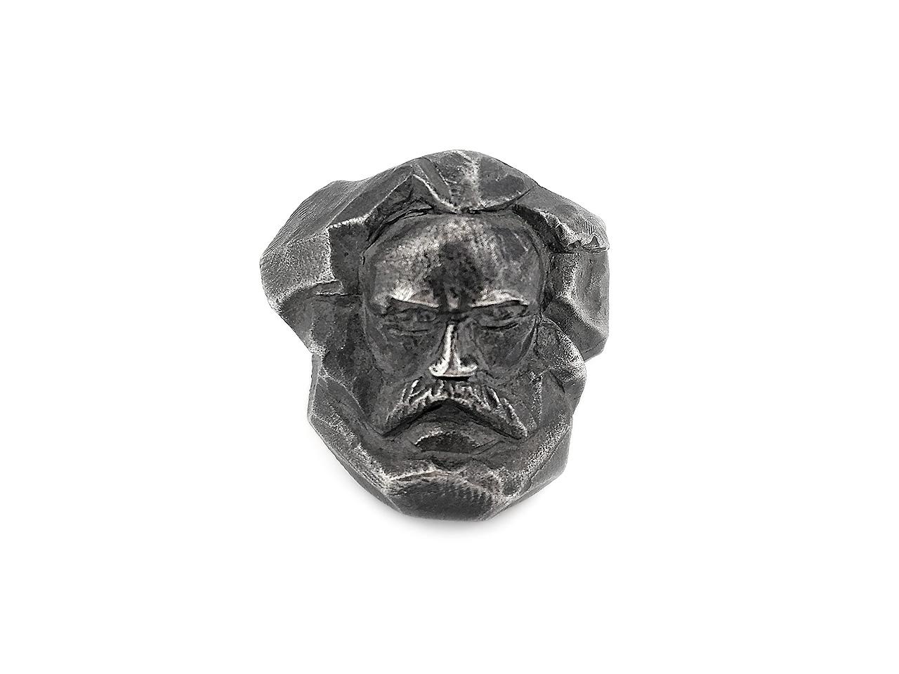 Juwelier Roller | Atelier Edition "Nischel" Ring aus Silber - in Anlehnung an das Karl Marx Monument – Ringe Ring aus 925 Silber. – Ansicht 2