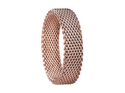Bering Arctic Symphony Innenring breit Milanaise Edelstahl IP Rosé – Ringe Ring aus Edelstahl, IP beschichtet und und .