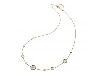 Chimento Armillas Glow Caleido Collier Gelbgold 45cm mit Perlmutt – Halsschmuck Collier in gelbgold und aus 750 Gelbgold.