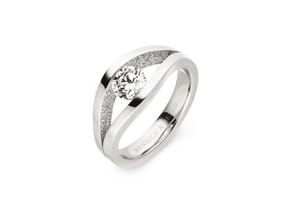 Henrich & Denzel Tensio Ring Platin mit Brillanten 1,02ct – Ringe Ring mit Besatz in silber und aus 950 Platin.