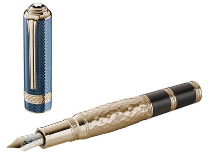 Montblanc Writers Edition          2017: Leo Tolstoi Limited Edition 1868 – Schreibgeräte Füllfederhalter aus 750 Gelbgold.
