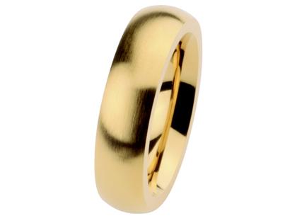Ernstes Design R258V Ring – Ringe Trauring aus Edelstahl und und vergoldet.