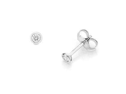 Ohrschmuck Ohrstecker aus 585 Weißgold.