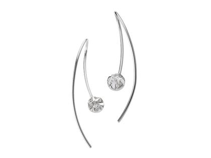 Schmuckwerk Alpen Ohrhänger Weißgold 6mm mit Brillanten 0,050ct – Ohrschmuck Ohrhänger in silber und aus 750 Weißgold.
