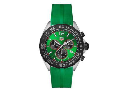 TAG Heuer Formula Quarz Chronograph mit leuchtend grünem