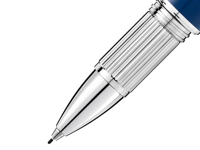 Montblanc StarWalker Blue Planet Precious Resin Fineliner blaues Edelharz platiniert – Schreibgeräte Fineliner in blau und aus Edelharz, Metall und platiniert. – Ansicht 2