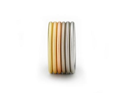 Ringe Ring aus 750 Rotgold, 750 Weißgold, 950 Platin und und .