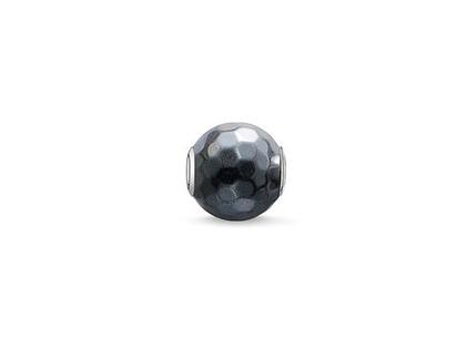 Thomas Sabo Karma K0100 Bead Hämatit – Anhänger Anhänger mit Besatz aus 925 Silber.