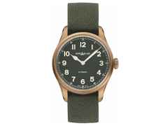 Montblanc 1858 Automatic Bronze 40mm Limited Edition Khaki green – Herrenuhren Uhr ohne Datum aus Bronze und Edelstahl. Das Gehäuse ist rund und roségold. Das Textilarmband ist grün. Das Zifferblatt ist arabisch und grün.