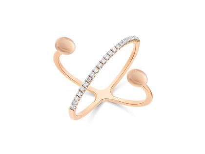 Nanis Sunset "Dancing Èlite" Ring Roségold mit Brillanten 0,170 ct – Ringe Ring in roségold und aus 750 Rotgold.