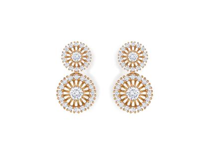 Jörg Heinz Swing Boho Duo Ohrstecker Roségold mit Brillanten 0,720ct – Ohrschmuck Ohrstecker in roségold und aus 750 Rotgold.