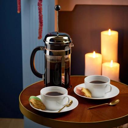 Meissen Kaffee Set Bodum – Porzellanwaren Tafelporzellan in weiß und aus Porzellan. – Ansicht 2