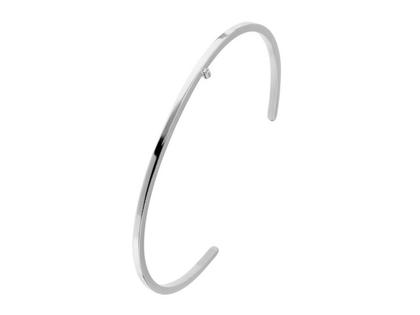 Ernstes Design A570 Armreif mit Brillant – Armschmuck Armreif aus Edelstahl.