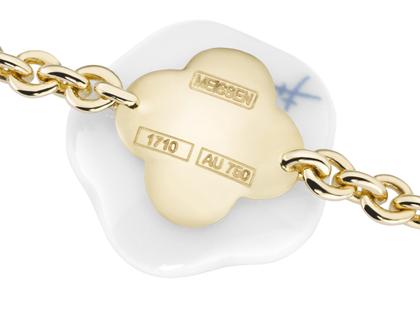 Meissen Blossom Blütenarmband Gelbgold mit Brillanten – Armschmuck Armband aus 750 Gelbgold. – Ansicht 2