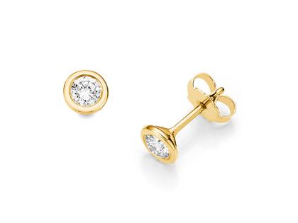N1 Diamonds Ohrstecker Zarge Gelbgold 0,50ct – Ohrschmuck Ohrstecker aus 585 Gelbgold.
