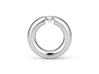 Niessing Spannring Rund Color Limited Edition Platinum – Ringe Ring mit Besatz aus 950 Platin.