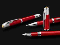 Montblanc Special Edition Great Characters Enzo Ferrari Füllfederhalter – Schreibgeräte Füllfederhalter in rot und aus 585 Weißgold. – Ansicht 4