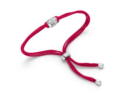 Schaffrath Colortaire Armband Weißgold mit Brillant 0,18 Ruby Red – Armschmuck Armband in rot und aus 750 Weißgold.