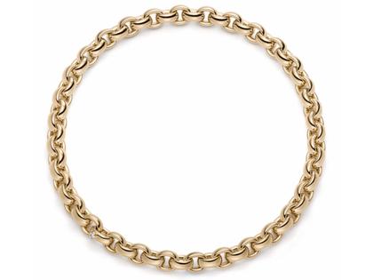 IsabelleFa ChaCha Collier Roségold 11mm – Halsschmuck Collier aus 750 Gelbgold.