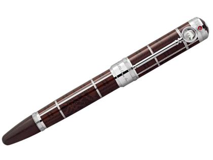 Montblanc Writers Edition                 2021:  Limited Edition Sir Arthur Conan Doyle Füllfederhalter 1902 – Schreibgeräte Füllfederhalter in braun und aus 750 Gelbgold, Edelharz und Ruthenium. – Ansicht 4
