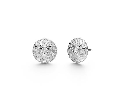 Schaffrath 360° - Three Sixty Ohrstecker Weißgold mit Brillanten 0,500ct – Ohrschmuck Ohrstecker aus 750 Weißgold.
