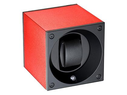 Swiss KubiK Masterbox Uhrenbeweger Aluminium rot – Uhrenbeweger Uhrenbeweger für 1 Uhr aus Aluminium.