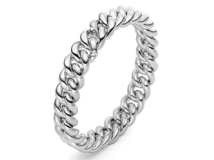 IsabelleFa Altesse Armband Weißgold 12mm – Armschmuck Armband aus 750 Weißgold.