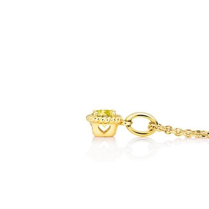 Capolavoro Amore Mio Collier Gelbgold mit Saphir gelb – Halsschmuck Collier aus 750 Gelbgold. – Ansicht 2