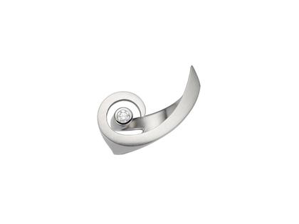 Angela Hübel Brillant-Löckchen Ring Platin mit Brillant – Ringe Ring mit Besatz aus 950 Platin.