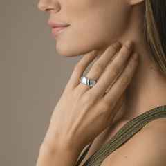 Henrich & Denzel Loop Platin Ring mit Brillanten 0,32 ct – Ringe Ring aus 950 Platin. – Ansicht 2
