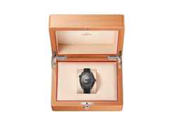 Omega Seamaster Planet Ocean 600M Automatik Edelstahl Schwarz-DLC 45,5mm schwarzes Zifferblatt schwarzes Kautschukband – Herrenuhren Uhr mit Datum aus DLC beschichtet, Edelstahl, Kautschuk und Keramik. Das Gehäuse ist rund und schwarz. Das Kautschuk / Kunststoff / Silikon Armband ist schwarz. Das Zifferblatt ist ein Index in schwarz. – Ansicht 5