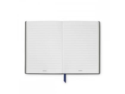Montblanc The Origin Collection Notizbuch #163 mittelgroß blaues Leder liniert – Lederwaren Leder Notizblock aus Leder. – Ansicht 2