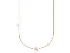 Meissen Blossom Blütencollier Roségold mit Brillanten – Halsschmuck Collier aus 750 Rotgold.