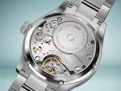 Oris Big Crown Calibre 113 Handaufzug Edelstahl 43mm grünes Zifferblatt Metallband – Herrenuhren Uhr mit Datum aus Edelstahl. Das Gehäuse ist rund und silber. Das Edelstahlarmband ist silber. Das Zifferblatt ist arabisch Index und grün. – Ansicht 7