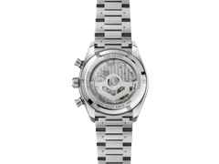 TAG Heuer Carrera Chronograph Sport Automatik Edelstahl 42mm schwarzes Zifferblatt Metallband – Herrenuhren Chronograph aus Edelstahl und Keramik. Das Gehäuse ist rund und silber. Das Edelstahlarmband ist silber. Das Zifferblatt ist arabisch Index und schwarz. – Ansicht 2