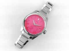 Oris Pro Pilot X Miss Piggy Edition Automatik Edelstahl 34mm pinkes Zifferblatt Metallband 01 531 7796 4158-07 8 17 05LC Full Set mit Garantie Occasion Neu – Damenuhren Uhr ohne Datum aus Edelstahl. Das Gehäuse ist rund und silber. Das Edelstahlarmband ist silber. Das Zifferblatt ist ein Index in pink. – Ansicht 4