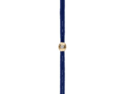 Schaffrath Colortaire Armband Gelbgold mit Brillant 0,015 Navy Blue – Armschmuck Armband in blau und aus 750 Gelbgold.