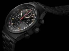 Porsche Design Chronograph 1 - Hodinkee 2024 Limited Edition Automatik Titan beschichtet 41mm schwarzes Zifferblatt Metallband beschichtet – Herrenuhren Chronograph aus Titan und Titancarbid beschichtet. Das Gehäuse ist rund und schwarz. Das Titanarmband ist schwarz. Das Zifferblatt ist arabisch Index und schwarz. – Ansicht 4