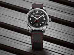 Alpina Startimer Pilot Automatik Edelstahl 40mm schwarzes Zifferblatt schwarzes Textilband – Herrenuhren Uhr mit Datum aus Edelstahl. Das Gehäuse ist rund und silber. Das Textilarmband ist schwarz. Das Zifferblatt ist arabisch Index und schwarz. – Ansicht 5