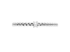 Fope Eka Flex'It Armband   schmal Weißgold 1 Ronde mit Brillanten 0,17ct M flexibel – Armschmuck Armband aus 750 Weißgold. – Ansicht 4